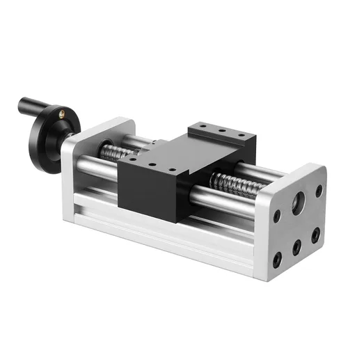Vista 9 de VEVOR Actuador de etapa lineal, carrera efectiva de 100 mm, guía de movimiento lineal CNC de husillo de bolas, eje óptico doble, C7 de alta