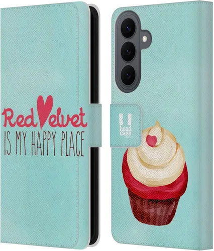 Vista 230 de Head Case Designs Assortment Cupcakes Happiness Leather Wallet Case Compatible with Samsung Galaxy A07 4G Surtido