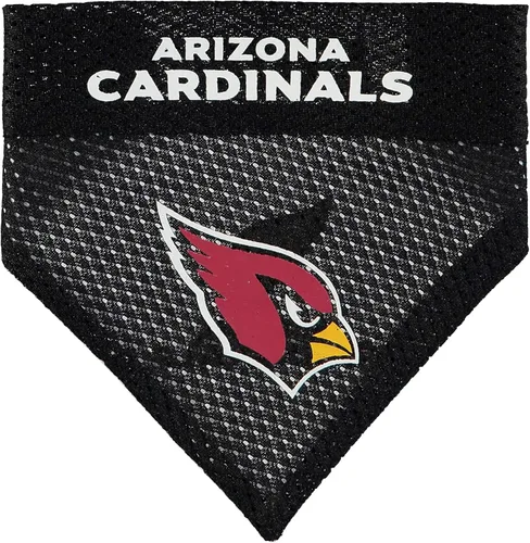 Vista 2 de Pets First Bandana para perro NFL – ARIZONA CARDINALS - Bandana reversible para mascotas deportiva de 2 caras con un logotipo de equipo bordado