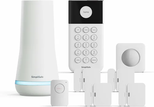 Vista 2 de SimpliSafe Sistema de seguridad inalámbrico para el hogar de 8 piezas, monitoreo profesional 24/7 opcional, sin contrato, compatible con Alexa