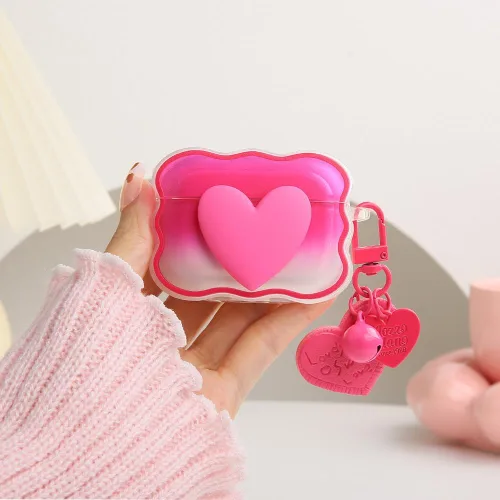 Vista 15 de Funda compatible con Apple AirPods Pro de 2 generación 2022, bonito diseño de ondas, a prueba de golpes, suave y transparente, protector AirPods