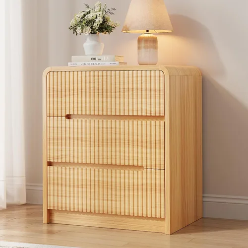 Vista 20 de Cómoda de madera negra para dormitorio, 5 cajones para almacenamiento de ropa, cómoda moderna con cajones anchos, cómoda de madera amplia para sala