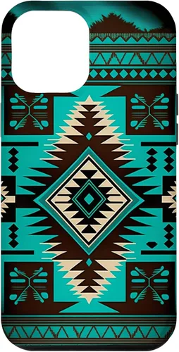 Vista 26 de South West Turquoise Native American Aztec Pattern Case for iPhone 17