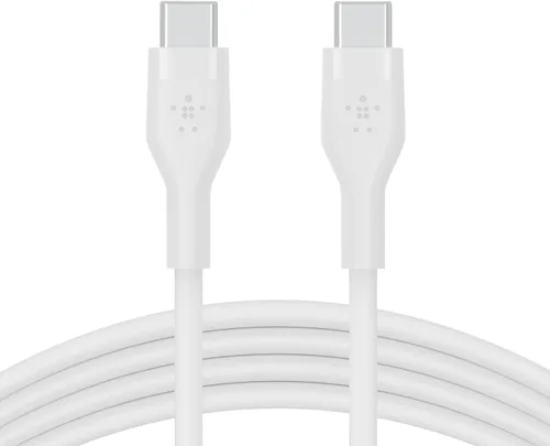 Vista 9 de Belkin BoostCharge Flex Cable de carga USB-C a USB-C de silicona (3.3 ft/3.3 pies) para iPhone 16, iPhone 16 Pro, Galaxy S25, S24, Pixel 9 y 8, Negro