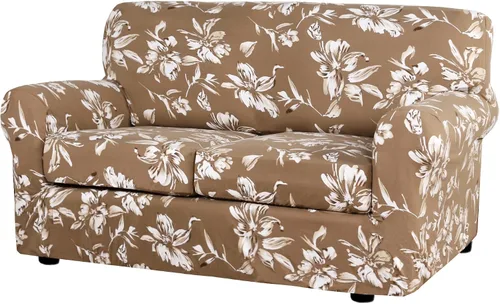 Vista 23 de H.VERSAILTEX Fundas de sofá superelásticas de 2 piezas para fundas de sillón, fundas de silla de sala de estar, con estilo moderno suave y grueso