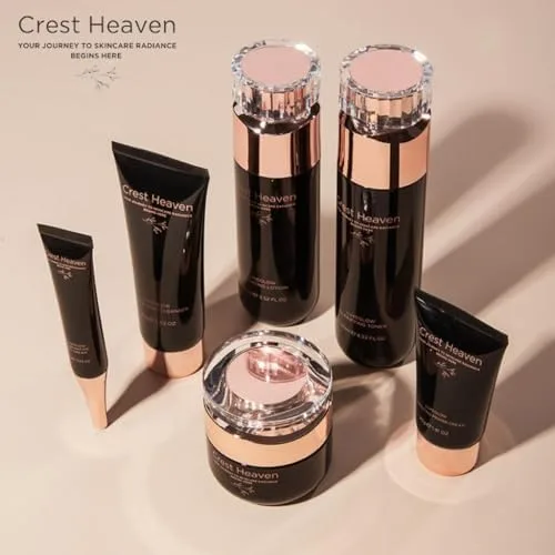Vista 4 de Kit facial de 6 piezas para el cuidado de la piel radiante, cuidado facial, hidratación facial y cuidado de la piel antienvejecimiento luxeGlow
