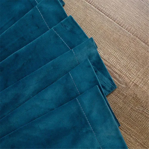 Vista 6 de Gxi Cortinas de terciopelo para sala de estar, cortinas con aislamiento térmico y pompones, cortinas de lujo con bolsillo para barra