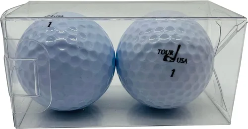 Vista 3 de Westmon Works 80 & Tee-Riffic 80th Birthday - Juego de 2 pelotas de golf y caja de exhibición