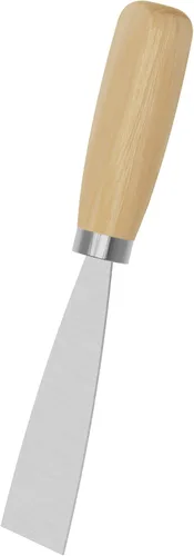 Vista 8 de Cuchillo de masilla, raspador de metal de 1 pulgada, cuchillos de mango de madera para paneles de yeso, calcomanías, papel de pared, parches
