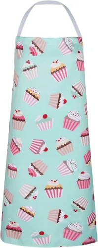 Vista 8 de RosieLily Delantal de gallo lindo delantal de pollo para mujer, color beige con bolsillos para cocinar, hornear, jardinería, regalos