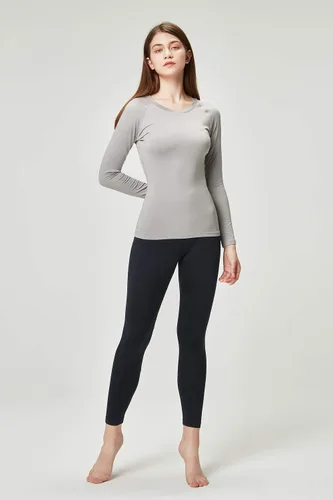 Vista 4 de DEVOPS Women's 2 Pack Thermal Long Sleeve Shirts Compression Baselayer Tops