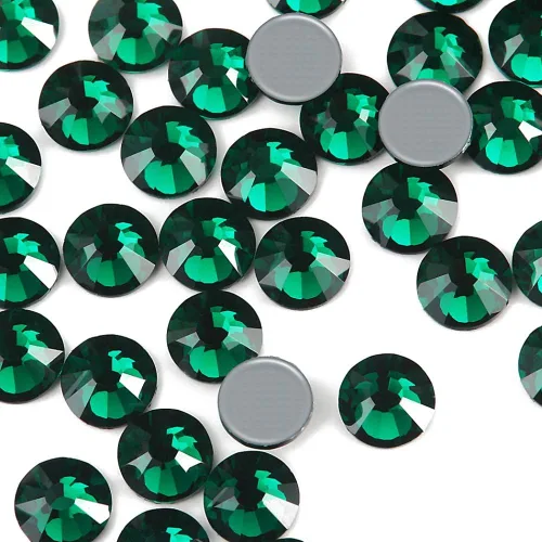Vista 8 de Dowarm 1440 diamantes de imitación de cristal termofijos, cristales de fijación en caliente para ropa de manualidades, cristal de parte trasera