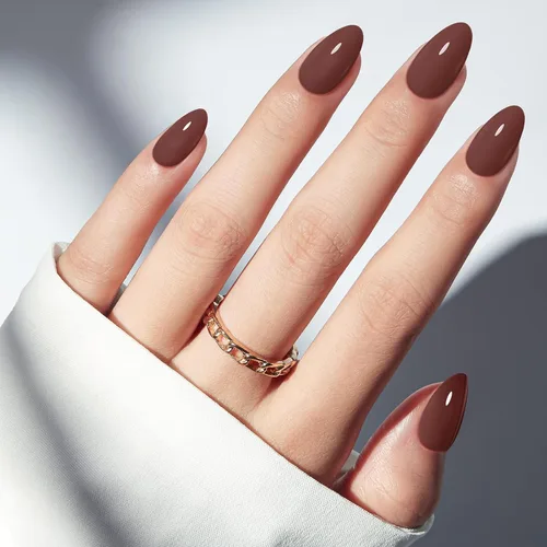 Vista 31 de Modelones Uñas postizas a presión color rosa almendra, uñas postizas cortas de primavera, kit de uñas reutilizables con pegamento de uñas, mini lima