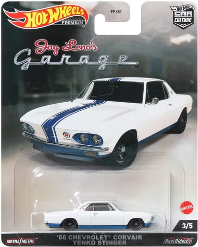Vista 5 de Hot Wheels Car Culture 2022 Jay Leno's Garage - Paquete completo de 5 (FPY86‑957N) Mercedes‑Benz 300 SL, McLaren F1, Corvair Yenko Stinger '66
