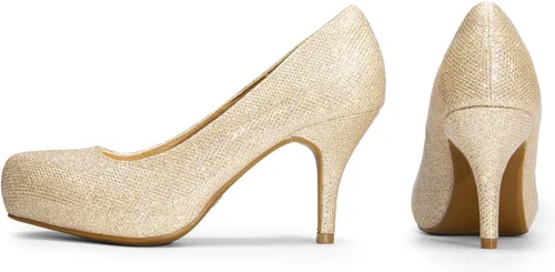Vista 5 de DREAM PAIRS - Zapatos Tiffany de tacón clásicos, elegantes y versátiles con tacón de aguja bajo y plataforma, zapatos de vestir para mujer