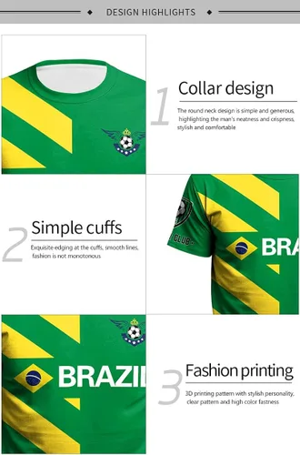 Vista 4 de Casmyd Camiseta de fútbol de la Copa del Mundo 2022 para mujeres y hombres camisetas de fútbol gráficas de manga corta para fanáticos del fútbol