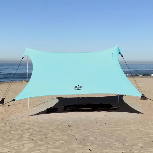 Vista 17 de Neso Gigante - Carpa de Playa Portátil Refugio Solar - Toldo de Sombra de Playa Ligero - Fácil Instalación para Salidas Familiares - Esquinas