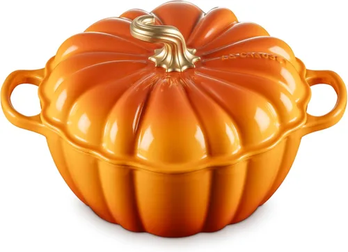 Vista 9 de Le Creuset Cocotte de calabaza de hierro fundido esmaltado, 4 cuartos de galón., regaliz