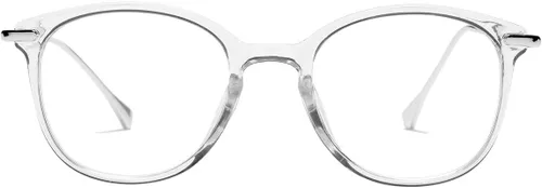 Vista 5 de Gafas redondas retro con bloqueo de luz azul para mujeres y hombres