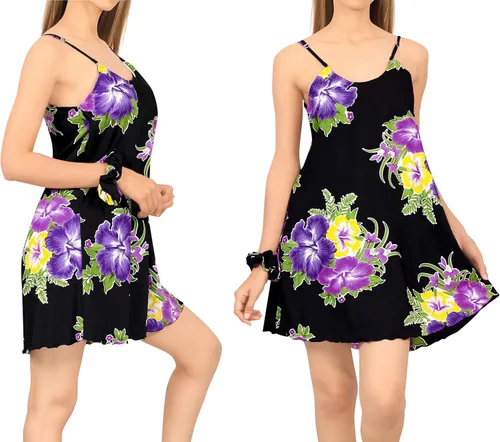 Vista 2 de LA LEELA Camisones de tirantes delgados para mujer