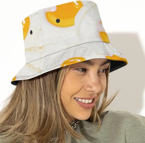 Vista 4 de Sombreros de cubo de maíz dorado unisex de algodón lavado ligero al aire libre verano playa sombreros hombres mujeres cubo sombrero para viajes