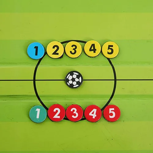 Vista 7 de Pure Vie Tabla magnética de tácticas de entrenamiento de fútbol, portapapeles de fútbol portátil para entrenadores de fútbol de borrado en seco