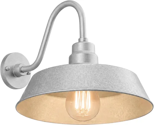 Vista 12 de 17 pulgadas. RLM Warehouse - Pantalla con brazo de cuello de cisne y bombilla Led A19 5000K de 9W