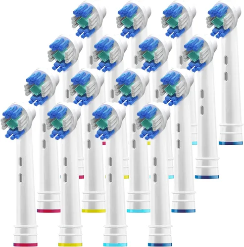 Vista 10 de Cabezales de repuesto profesionales para cepillos de dientes blancos con blanqueamiento 3D, compatible con cepillo de dientes eléctrico Oral-B
