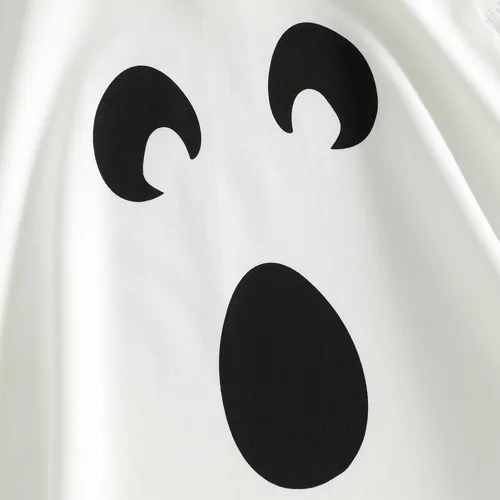 Vista 7 de Toddler Baby Ghost Costume Cute Hooded Cape Halloween Costumes B-Blanco