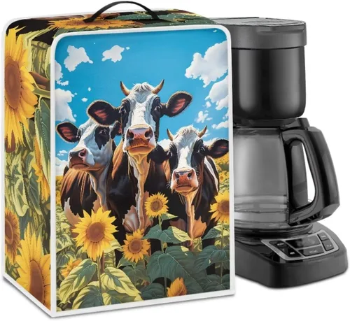 Vista 68 de Cubiertas antipolvo para máquina de café cruzado con bandera estadounidense, para mezclador, máquina de jugo, mantiene la cocina y la oficina