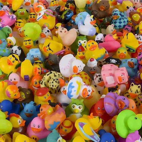 Vista 7 de Surtido de patos de goma para niños, regalos de cumpleaños de baño, baby showers, incentivos para el aula, playa de verano y actividad