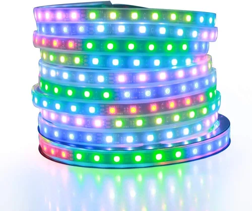 Vista 8 de ALITOVE WS2812B WS2811 Controlador LED direccionable RF remoto inalámbrico Mini controlador 5 ~ 24 V CC para WS2812 WS2811 Dream Color Rainbow RGB