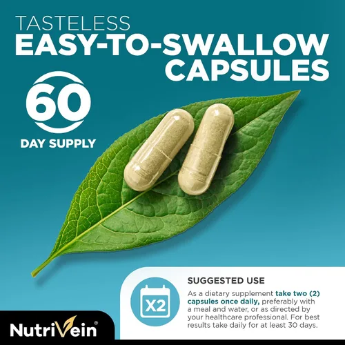 Vista 7 de Nutrivein Cápsulas de musgo marino premium y paquete de suplemento de resveratrol: cápsulas de resveratrol de alta absorción y musgo marino irlandés