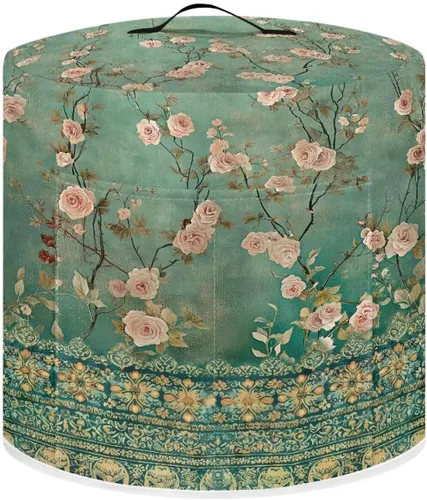 Vista 39 de Suobstales Cubierta antipolvo con estampado de girasol para olla instantánea de 6 cuartos de galón, diseño de nota musical, cubierta de olla a Nota