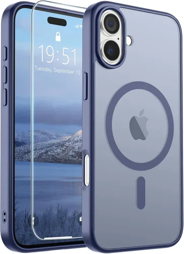 Vista 47 de SUPFINE Funda magnética para iPhone SE 2022 (3ª)/2020 (2ª), iPhone 8 (compatible con MagSafe) (protección contra caídas de grado militar), funda