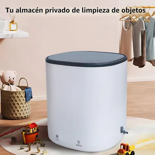 Vista 7 de Mini lavadora automática de ropa interior, mini lavadora portátil, limpieza profunda de ropa interior, ropa de bebé, lavandería pequeña, secado