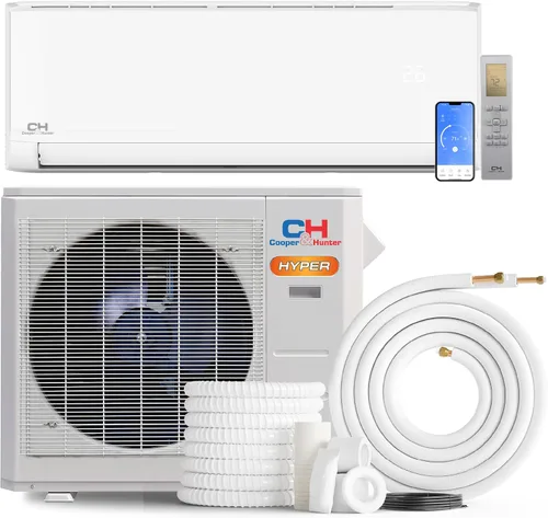 Vista 8 de Cooper & Hunter Serie Olivia, 6,000 BTU, 230V, 23.5 SEER2, Sistema de aire acondicionado / calefacción Mini Split de una sola zona, sin conductos