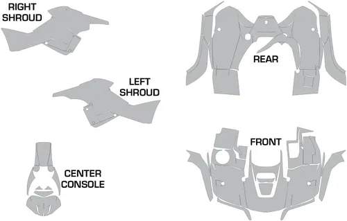 Vista 2 de AMR Racing Kit de gráficos ATV calcomanía compatible con Suzuki King Quad 500AXi 2013-2016 - Widow Maker Verde Negro