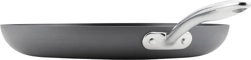 Vista 6 de Rachael Ray 80089 - Sartén antiadherente profesional con mango auxiliar y anodizado duro, 14 pulgadas - Gris