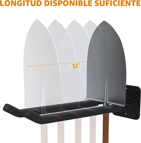 Vista 2 de TORACK Ganchos de garaje para organizador de herramientas resistentes, soporte de pared, ganchos de almacenamiento de garaje para neumáticos