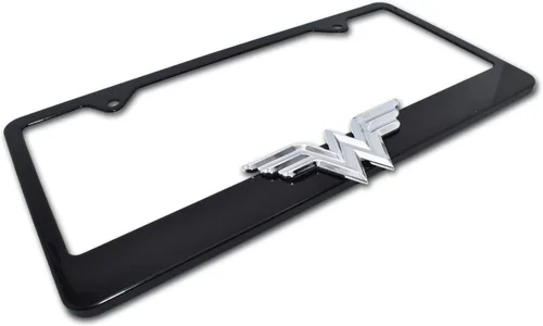 Vista 5 de Elektroplate - Placa de matrícula con licencia oficial DC Comics Mujer Maravilla Negra, completamente de metal, tamaño estándar, superhéroe, marco