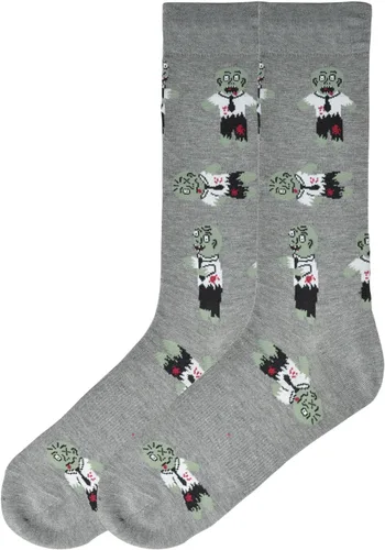Vista 102 de K. Bell, calcetines retro varsity de lechuga para mujer Adultish (negro)