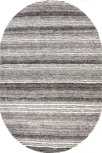 Vista 3 de nuLOOM Classie - Alfombra de pelo largo, tejida a mano, 3 x 5 pies, ovalada, gris multicolor