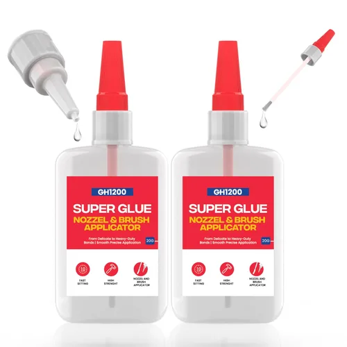 Vista 8 de 12 Gramos de Super Pegamento Multiusos con Tapa Anti Atasco. Pegamento Ca - Adhesivo SuperPegamento. Pegamento de Cianoacrilato para Plásticos