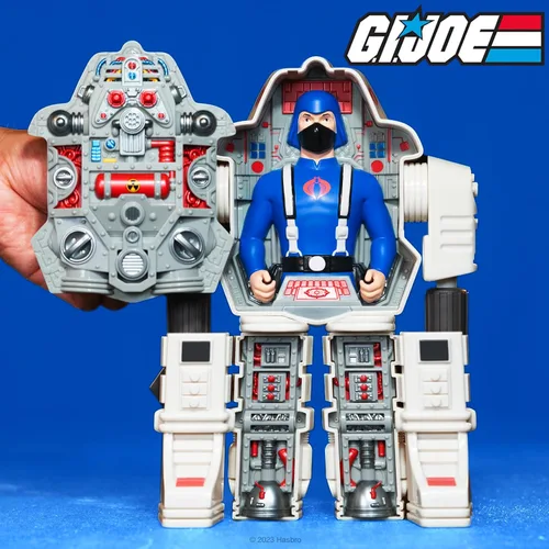 Vista 4 de Super7 Super Cyborg G.I. Joe Cobra S.N.A.K.E. Armor (Color Completo - Gris) - Figura de Acción G.I. Joe de 11" con Accesorios Coleccionables