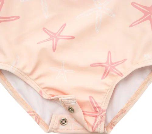 Vista 4 de Gerber Traje de baño de una pieza de manga larga para bebé niña