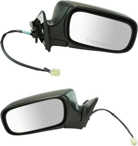 Vista 21 de TRQ Juego de conjunto de espejos laterales del conductor y del pasajero de 2 piezas con ajuste eléctrico, calefacción y memoria en negro Compatible