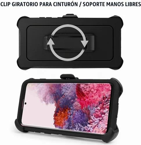 Vista 8 de AICase Funda Tipo Pistolera con Clip para Cinturón para Galaxy S20 Plus, Protección contra Caídas de Cuerpo Completo Resistente de Servicio Pesado