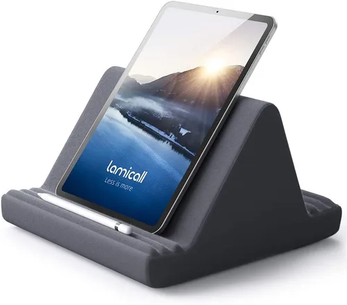 Vista 9 de Lamicall Soporte de Almohada para Tableta, Almohadilla Suave para el Regazo - Soporte Dock para Tableta para Cama con 6 Ángulos de Visualización