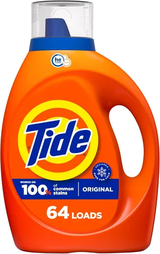 Vista 11 de Tide Detergente líquido para ropa de alta eficiencia, Clean Breeze, 25 cargas de 40 onzas líquidas
